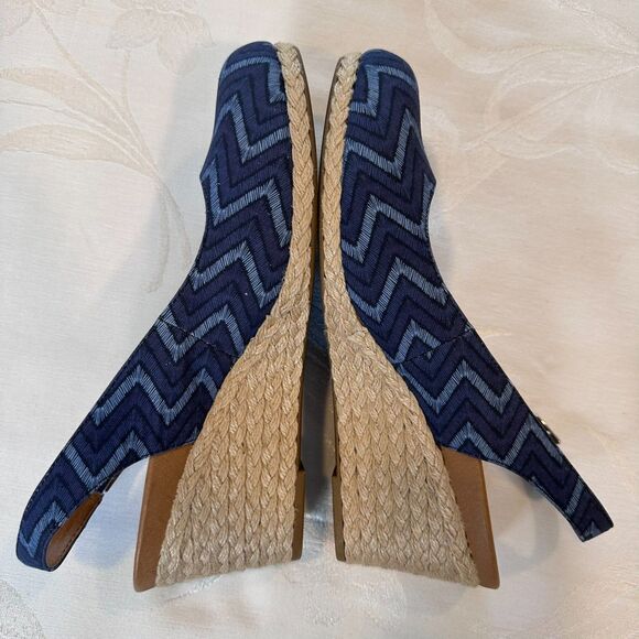 VIONIC Coralina Chevron Women Sandal Size (11) Slingback Wedge Espadrille - Picture 6 of 11